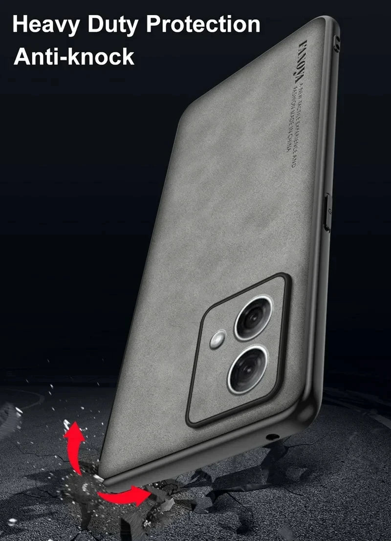 Motorola Moto G Series Leather Case – Retro Business Back Cover