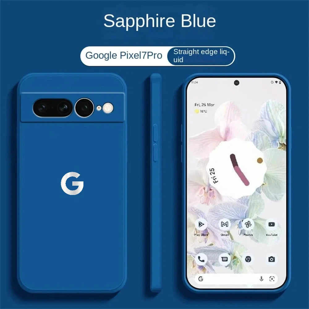 Ultra Slim Liquid Silicone Case for Google Pixel 6–10A Series