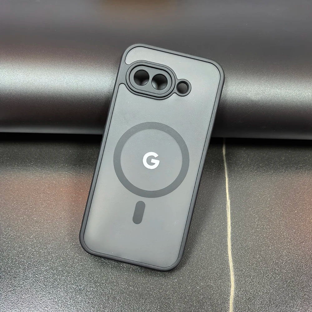 Matte Clear MagSafe Case for Google Pixel — Translucent Frosted Shockproof Cover