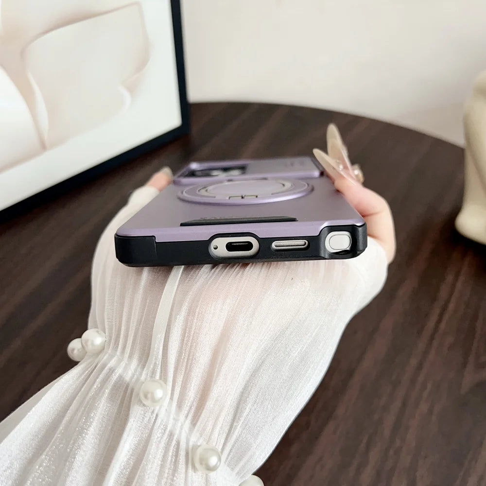 Military Armor Magnetic Stand Case — Samsung Galaxy S & A Series