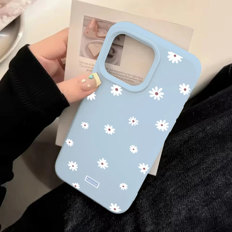 Daisy Floral Silicone iPhone Case