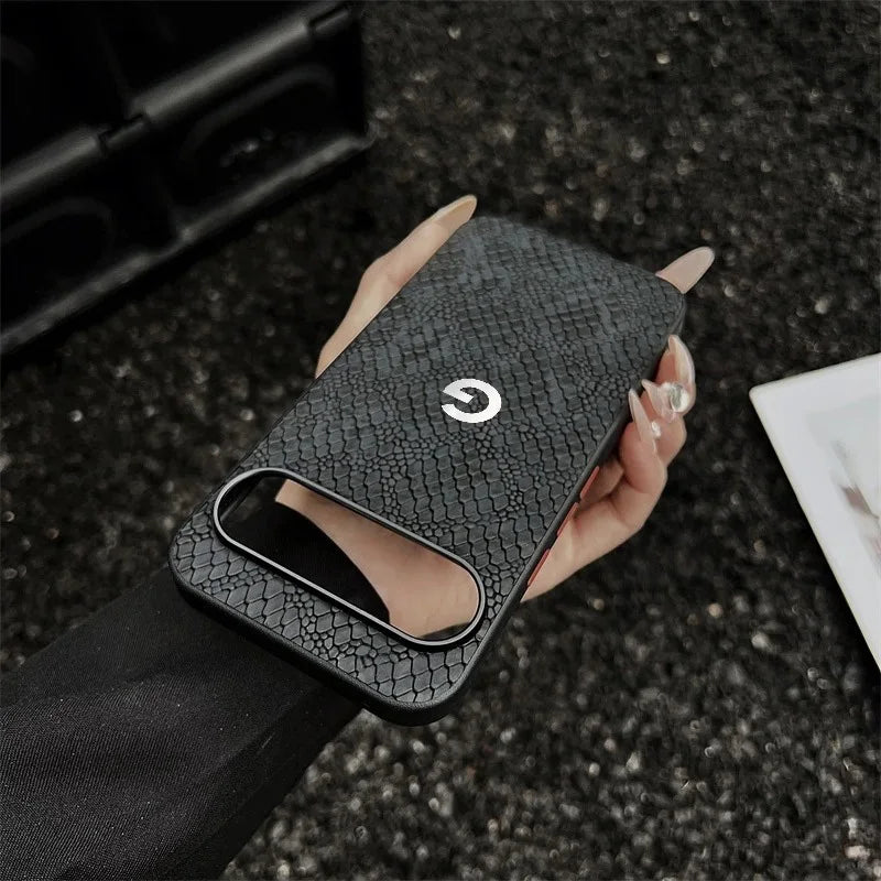 Snake Leather Texture Case for Google Pixel — Soft TPU Shockproof Cover
