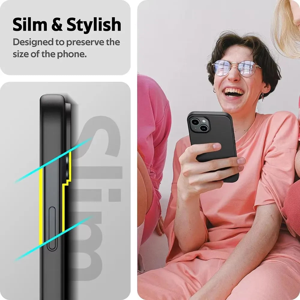 Luxury Matte Silicone Case for iPhone 16 / 15 / 14 / 13 / 12 / 11 / X / XR / XS / SE / 7 / 8 Series – Slim Full Coverage Back Cover