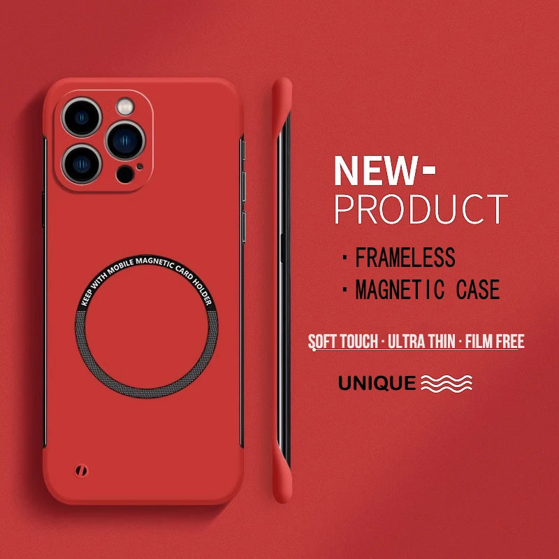 Matte PC Magnetic Case for iPhone