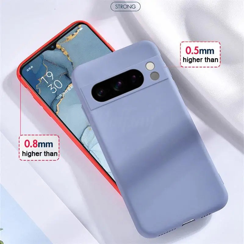 Liquid Silicone Soft TPU Case for Google Pixel 6–10 Pro XL