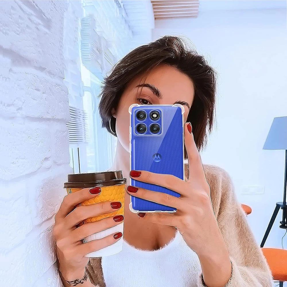 Clear Silicone Case for Motorola — Shockproof Transparent Soft Cover