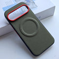 Magnetic Ring Leather Case with Camera Lens Protection for Google Pixel
