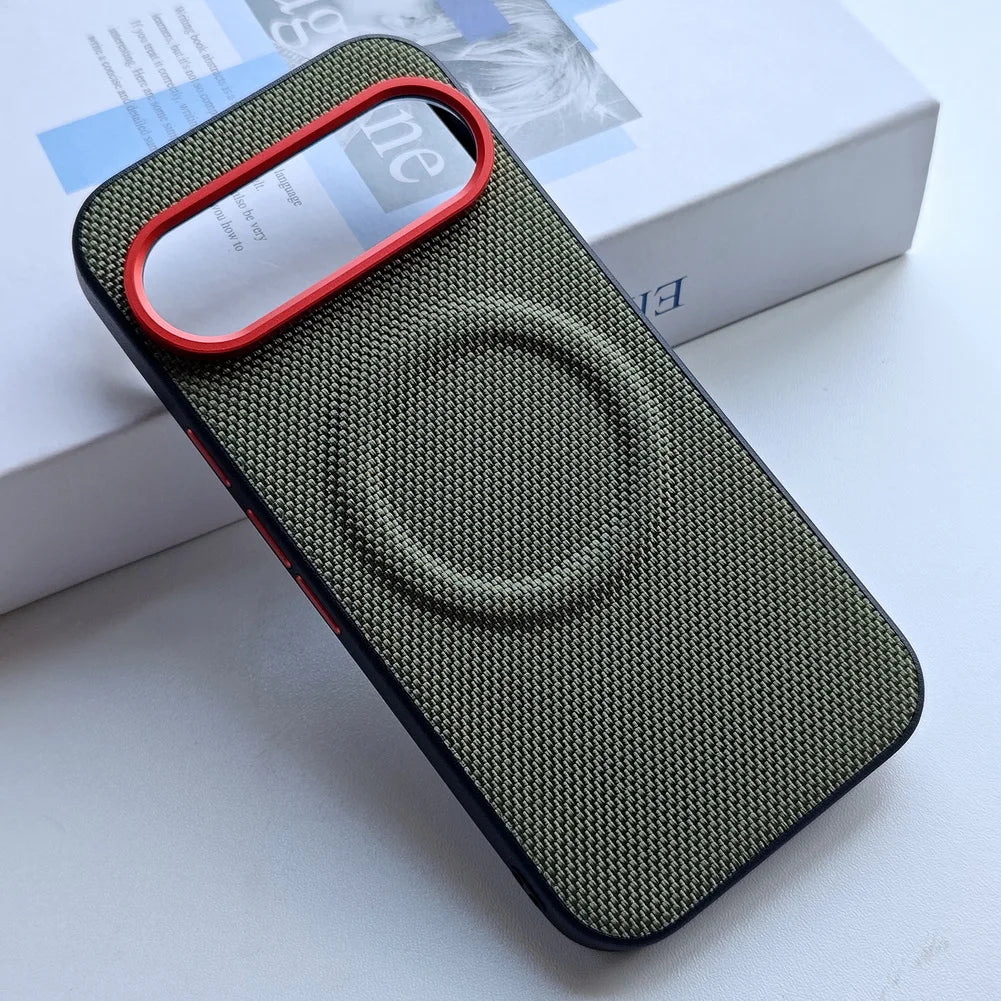 Magnetic Ring Leather Case with Camera Lens Protection for Google Pixel