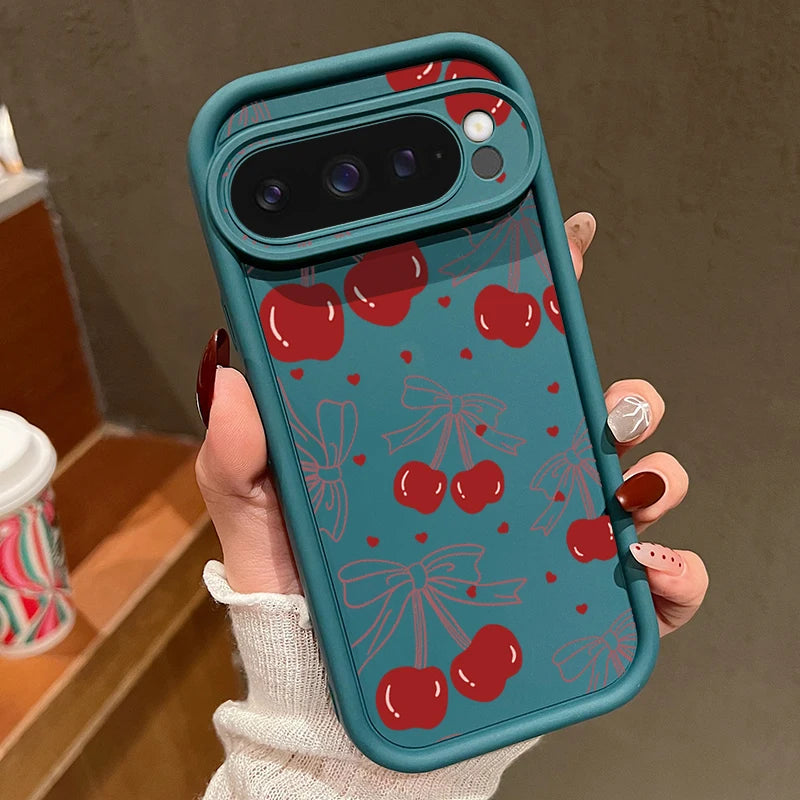 Cherry Print Soft TPU Case for Google Pixel — Shockproof Silicone Cover