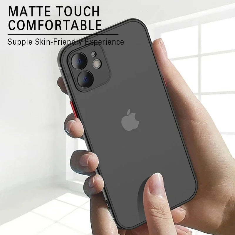 Matte Soft Silicone Case — iPhone 6–15 Series