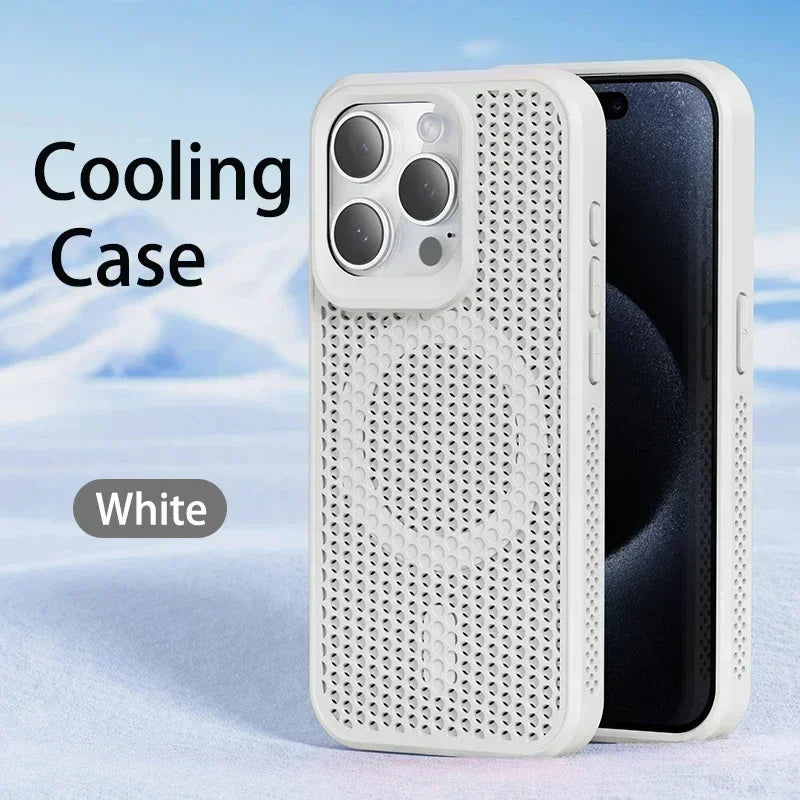 Cooling Heat Dissipation Phone Case for iPhone 17 / 16 / 15 / 14 / 13 / 12 / 11 Series | MagSafe Compatible