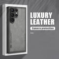 Sheepskin Magnetic Leather Case for Samsung Galaxy S26 / S25 / S24 / S23 / S22 / S21 / S20 / Note 20 Series