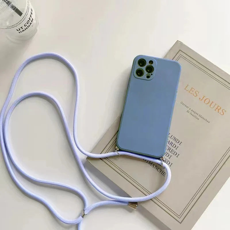 Crossbody Lanyard Silicone Case for Google Pixel 5 / 6 / 6A / 6 Pro / 7 / 7A / 7 Pro / 8 / 8A / 8 Pro / 9 / 9A / 9 Pro / 9 Pro XL / 10 / 10A / 10 Pro / 10 Pro XL