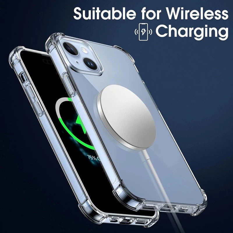 iPhone Clear Silicone Case – Shockproof Transparent Cover