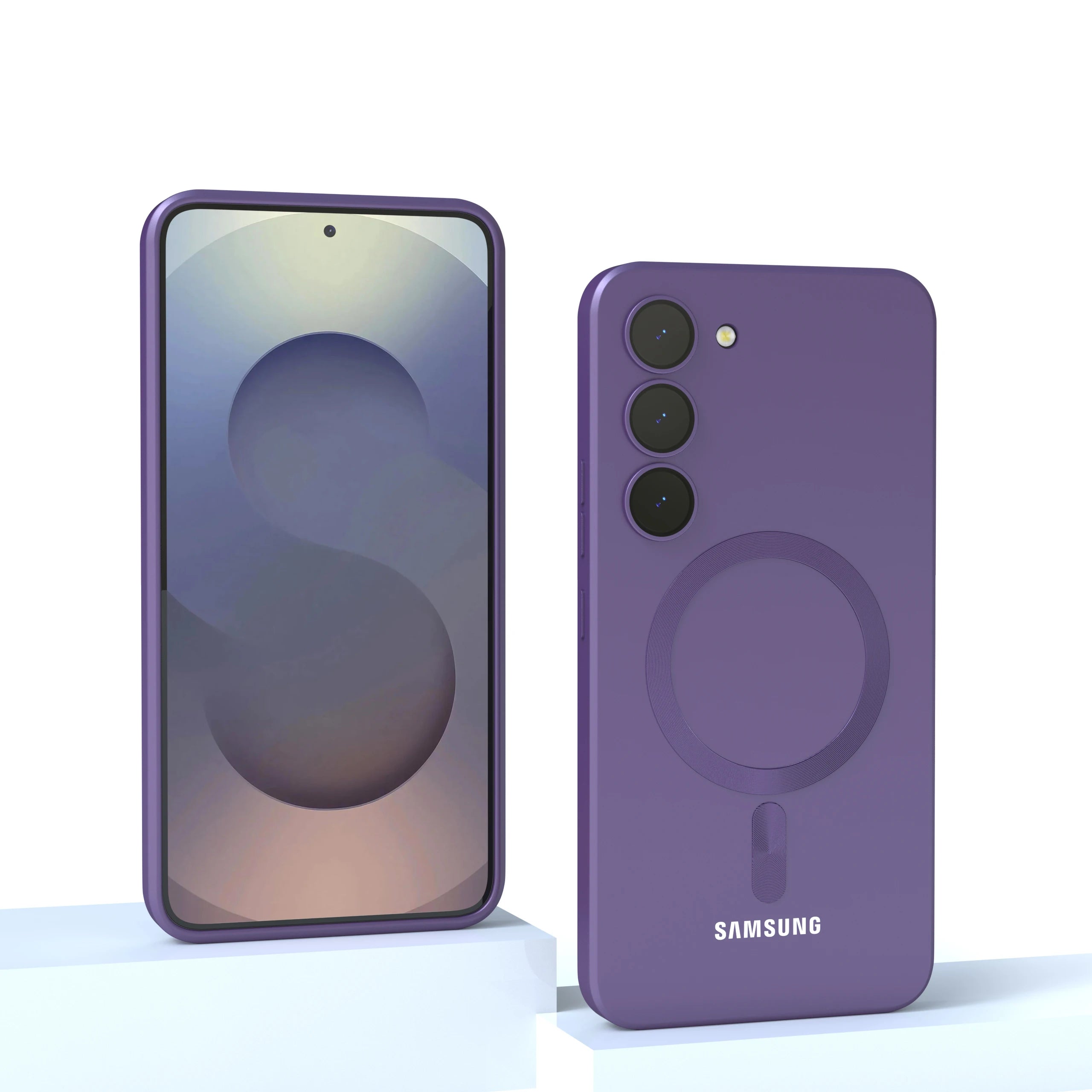 Magnetic Liquid Silicone Case — Samsung Galaxy S20–S25 Series