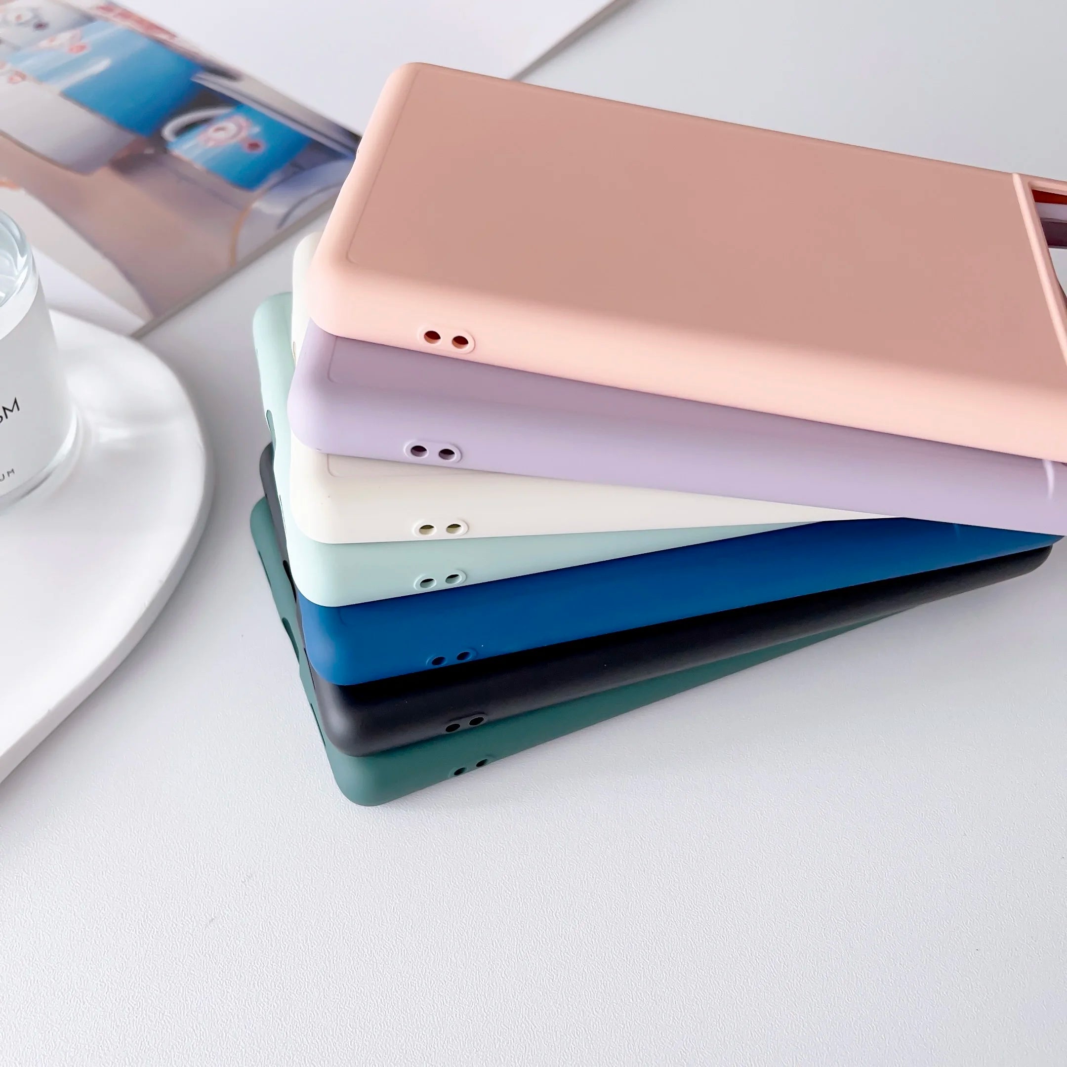 Soft Silicone Case for Google Pixel — Solid Color Matte Slim Cover