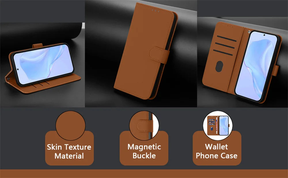Magnetic Flip Leather Wallet Case – Google Pixel 6 / 7 / 8 / 9 / 10 Series