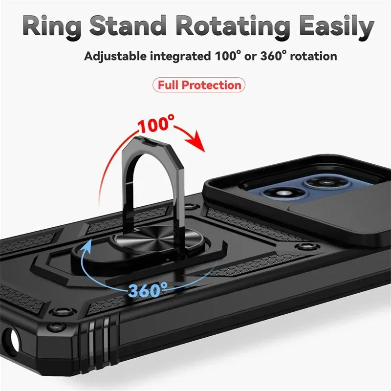 Armor Ring Holder Case for Motorola Moto G & E Series