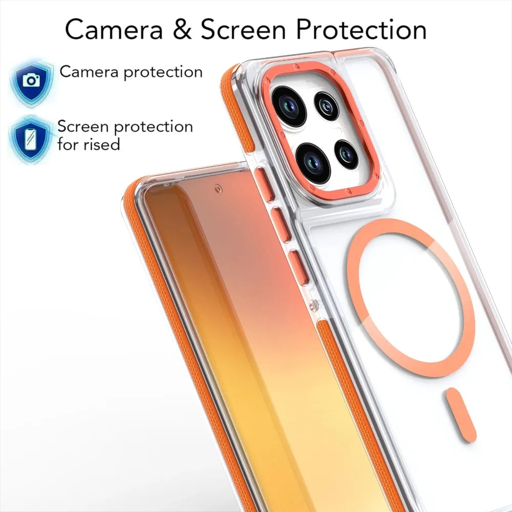 Magnetic Clear Case for Motorola Edge & Moto G Series