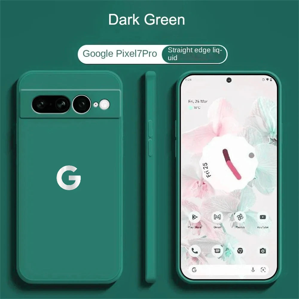 Ultra Slim Liquid Silicone Case for Google Pixel 6–10A Series