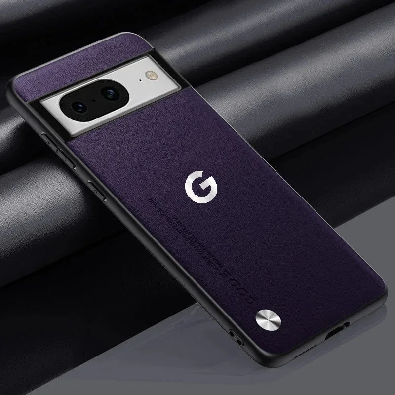 Luxury Kevlar Leather Matte Case for Google Pixel 6A–11 Pro XL