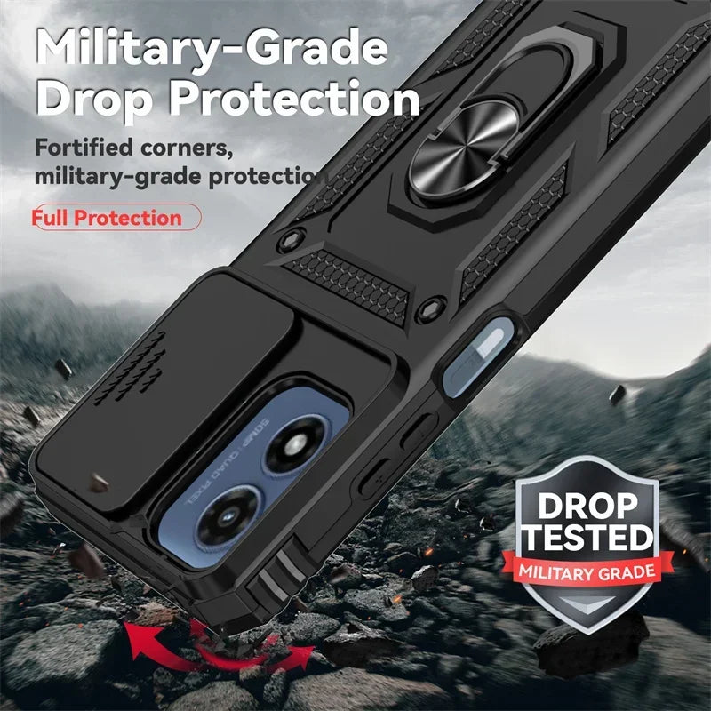 Armor Ring Holder Case for Motorola Moto G & E Series
