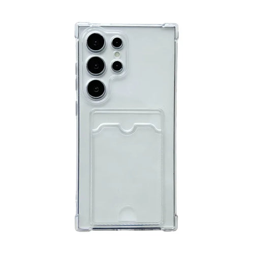 Clear Card Holder Case for Samsung Galaxy