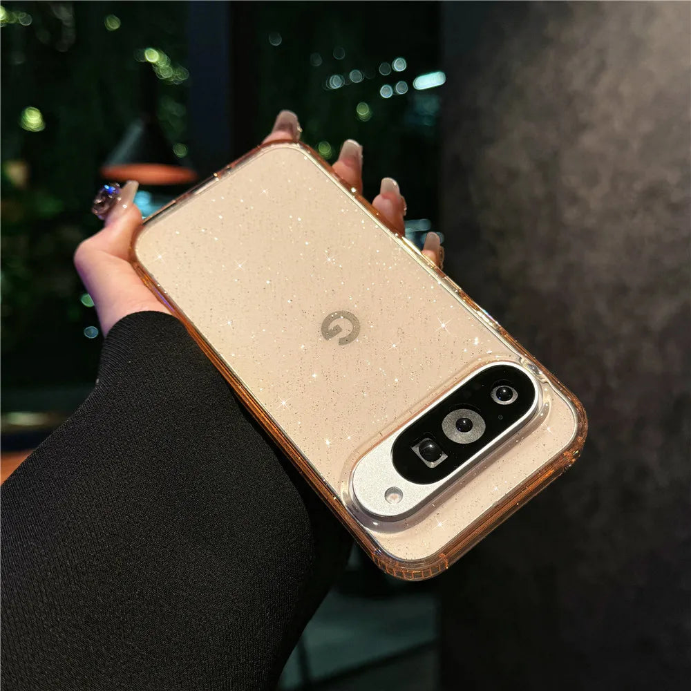 Glitter Clear Case for Google Pixel — Bling Starry Sky Shockproof Cover