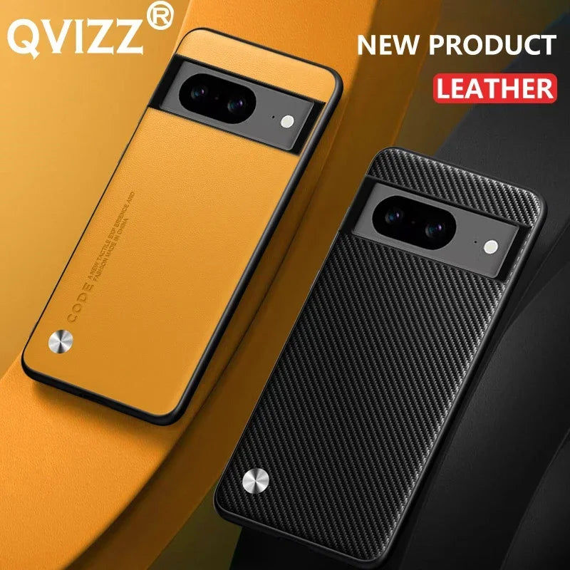 Carbon Fiber Leather & Silicone Case for Google Pixel