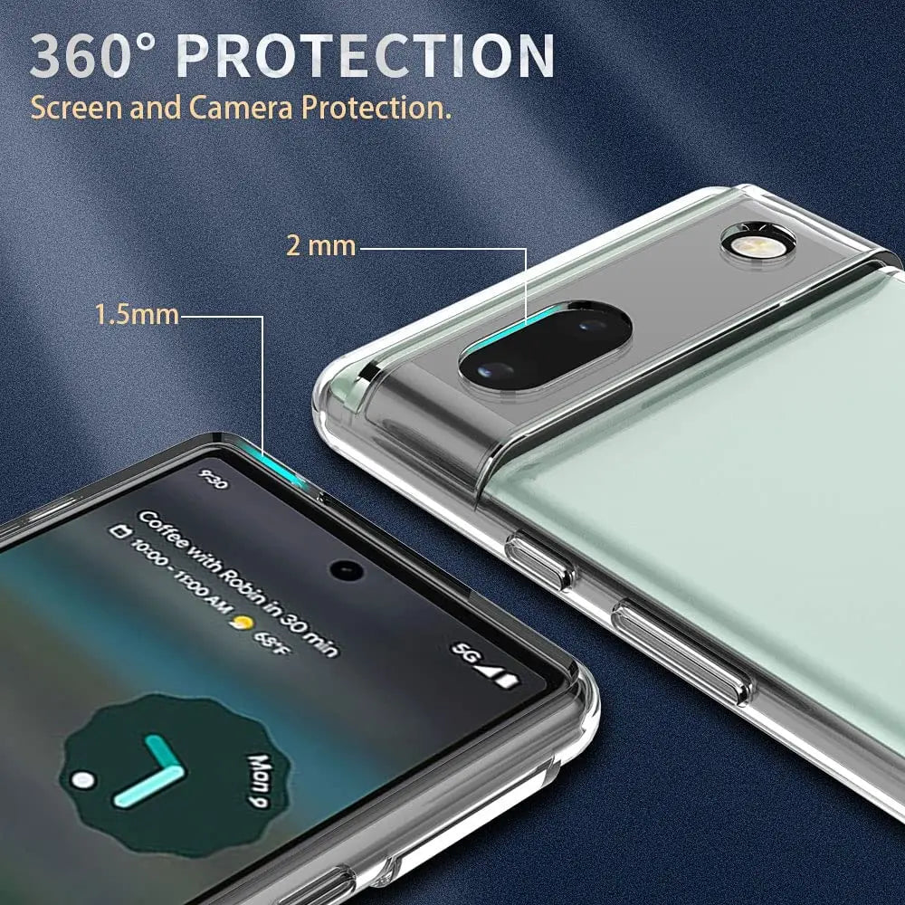 Ultra Thin Clear Transparent Case for Google Pixel 6 / 6A / 6 Pro / 7 / 7A / 7 Pro / 8 / 8 Pro