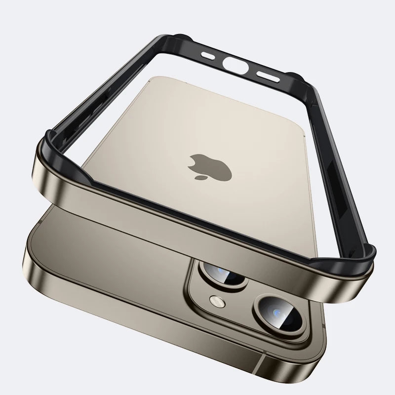 iPhone Aluminum Bumper Case – Hybrid Metal & Silicone Frame