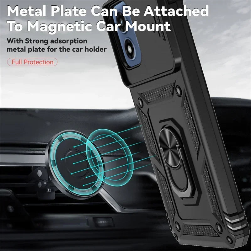 Armor Ring Holder Case for Motorola Moto G & E Series