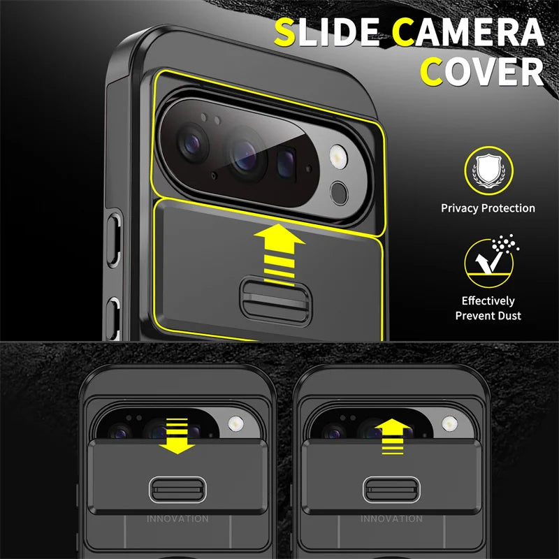 Armor Case with Magnetic Ring Stand for Google Pixel 10 / 9 / 8 / 7 Series