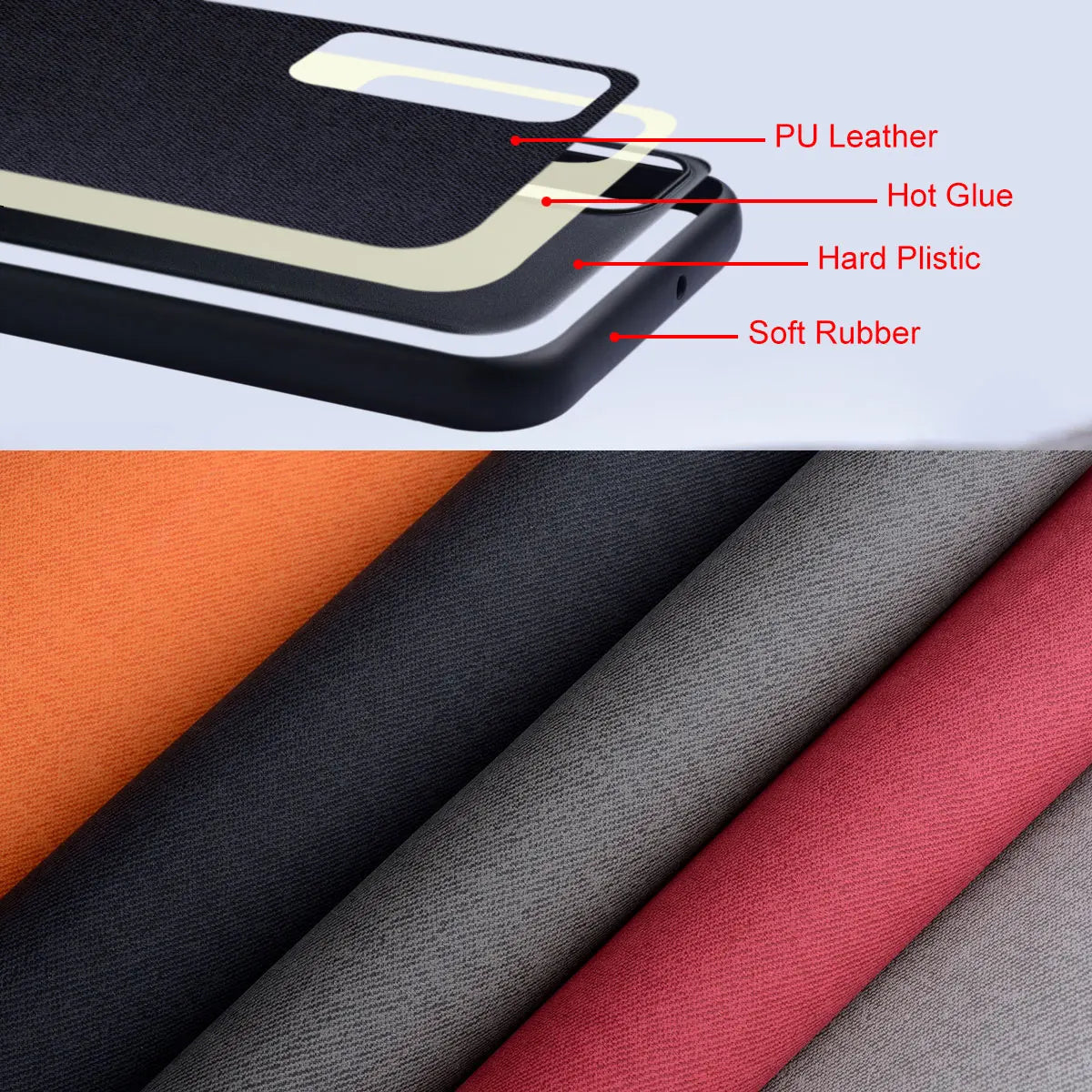 Luxury Textile Leather Case for Google Pixel