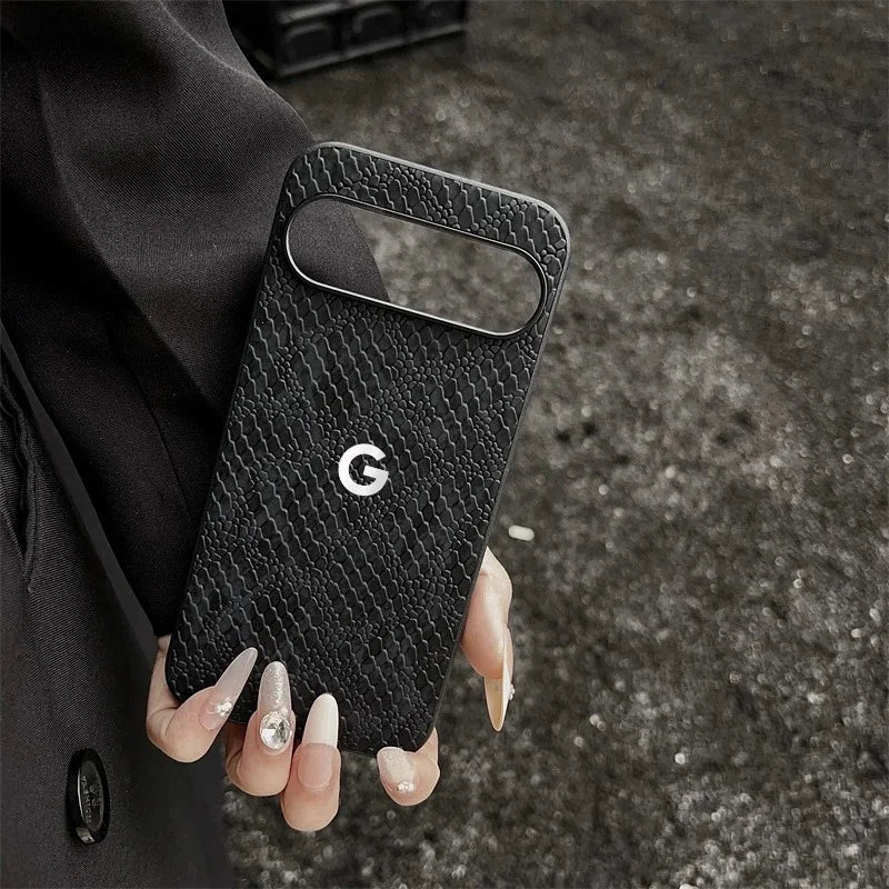 Snake Leather Texture Case for Google Pixel — Soft TPU Shockproof Cover