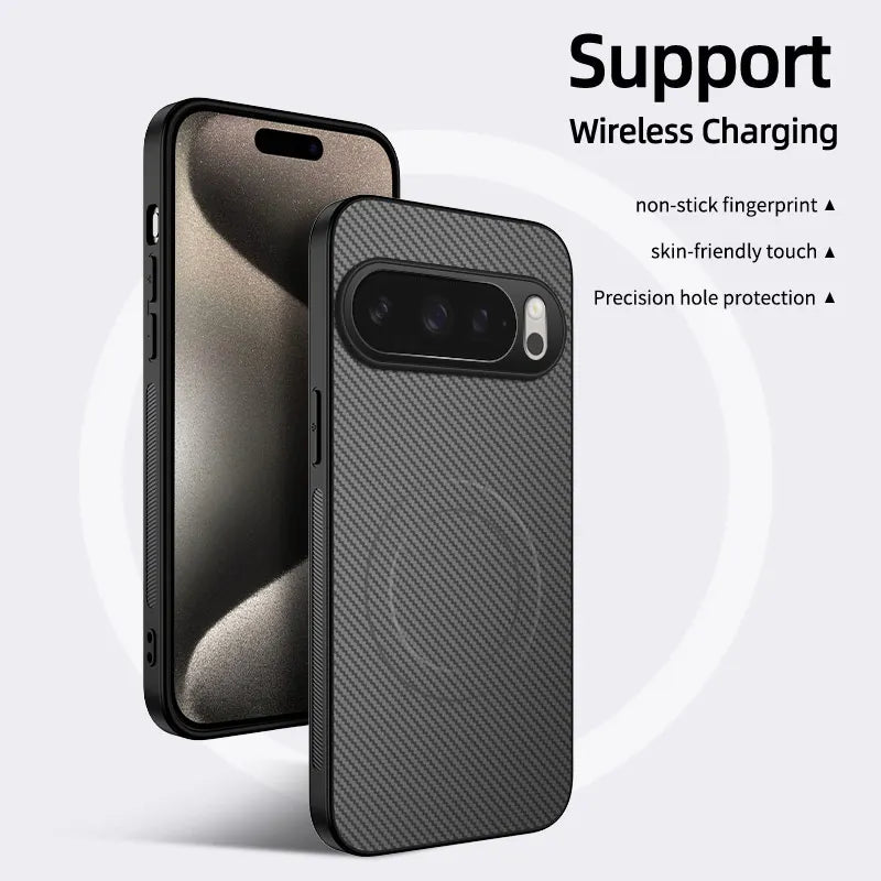 Carbon Fiber Bumper Case for Google Pixel — MagSafe Compatible