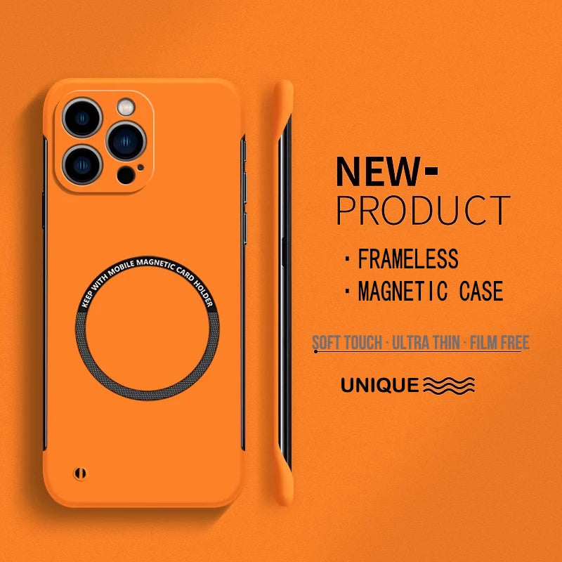 Matte PC Magnetic Case for iPhone