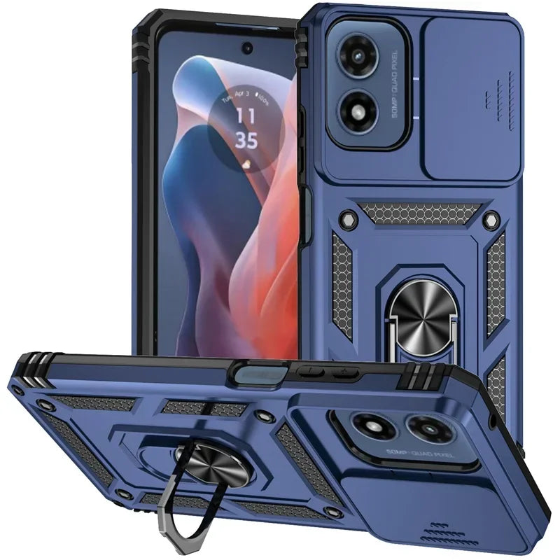 Armor Ring Holder Case for Motorola Moto G & E Series