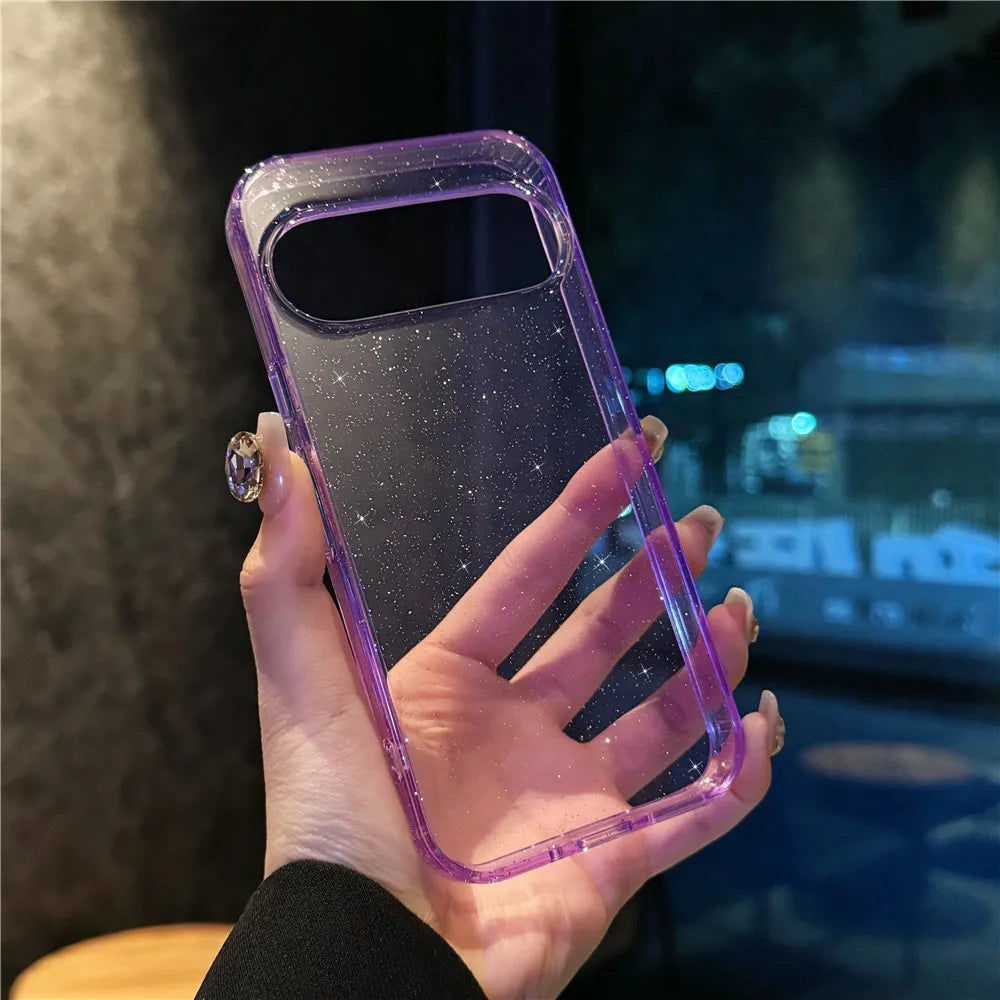 Glitter Clear Case for Google Pixel — Bling Starry Sky Shockproof Cover
