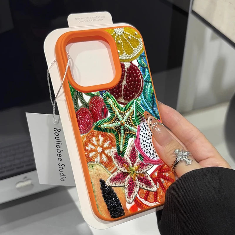Retro Fruit Pattern iPhone Case