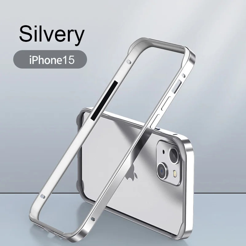 iPhone Aluminum Bumper Case – Hybrid Metal & Silicone Frame