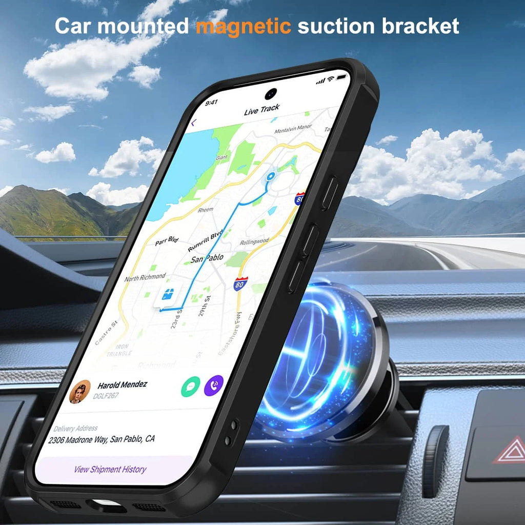 Magnetic Ring Stand Case for Google Pixel — Shockproof Drop Protection Cover
