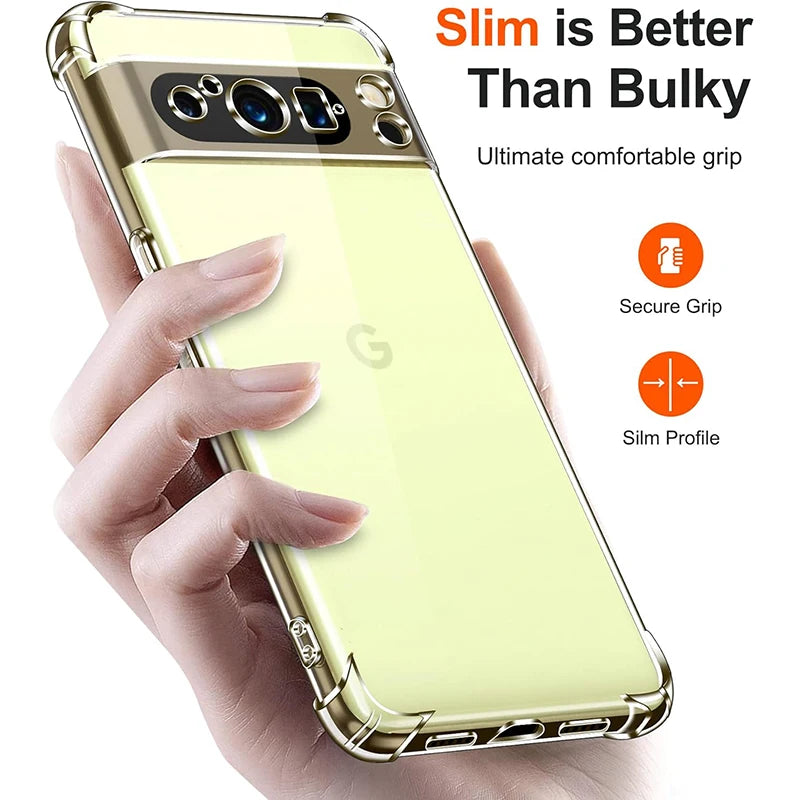 Transparent Silicone Airbag Bumper Case for Google Pixel