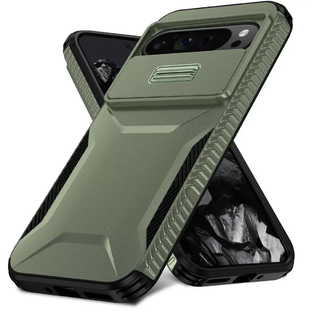 Shockproof Slide Camera Lens Case for Google Pixel 7–9 Pro XL
