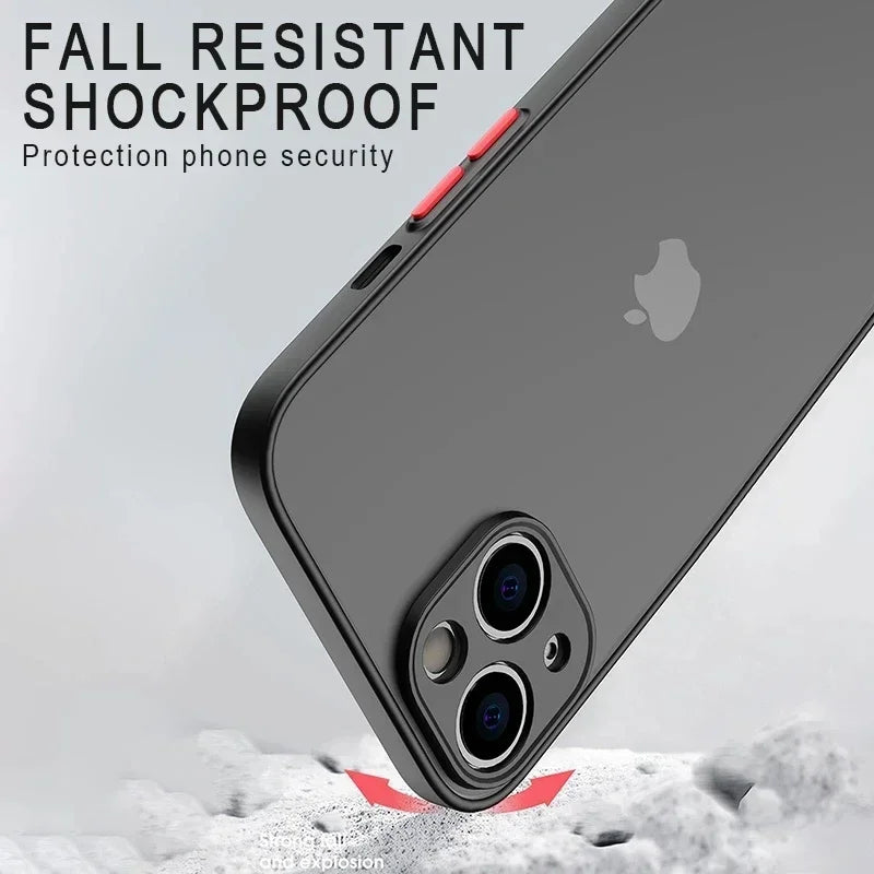 Matte Soft Silicone Case — iPhone 6–15 Series