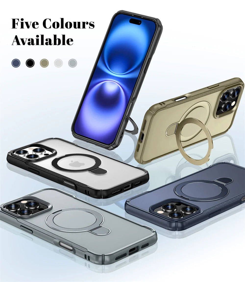 MagSafe Magnetic Stand Case — iPhone 11–18 Series