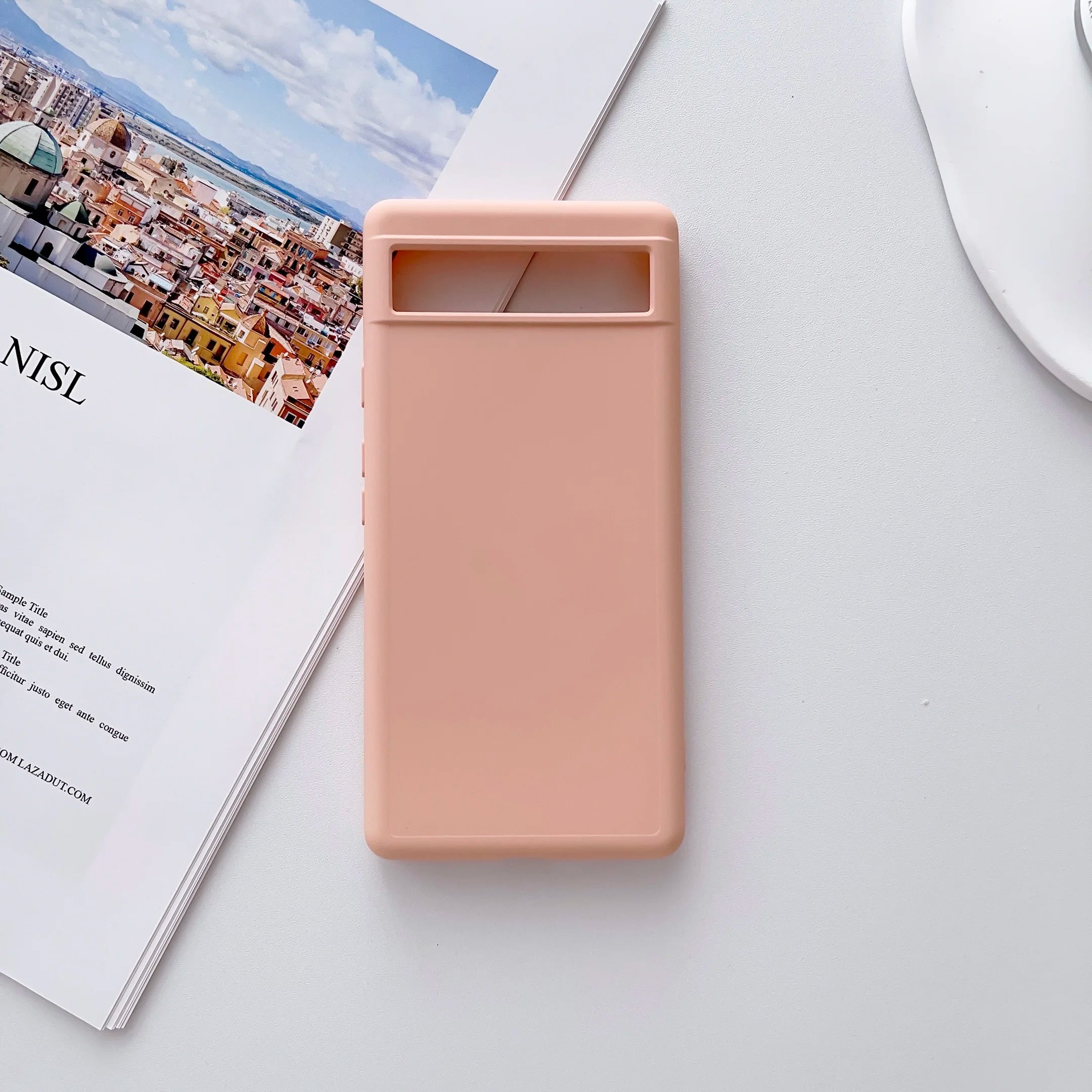 Soft Silicone Case for Google Pixel — Solid Color Matte Slim Cover