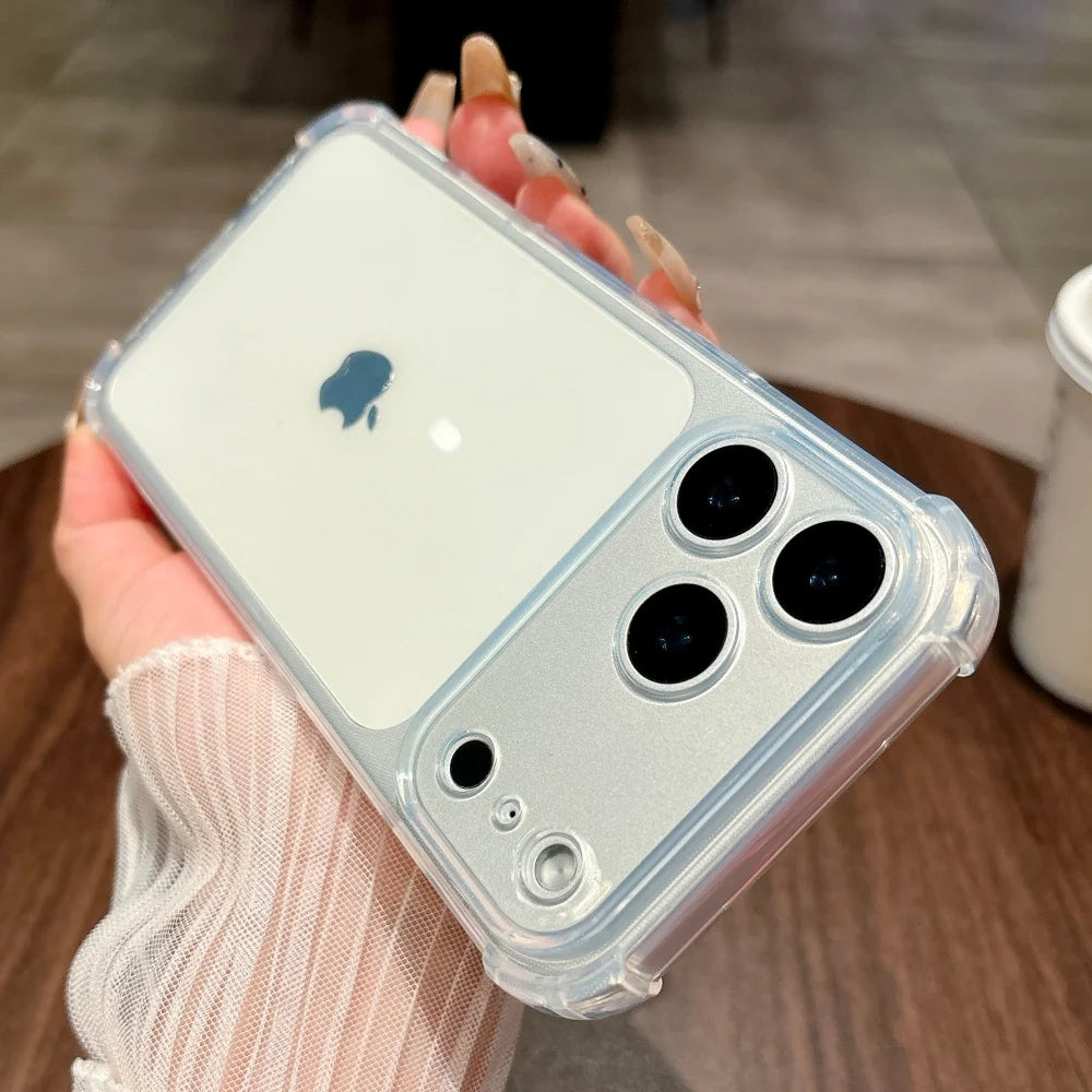 Shockproof Neon Soft TPU Clear iPhone Case | Camera Protection Cover