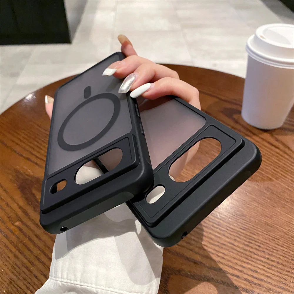 Matte Translucent MagSafe Armor Case for Google Pixel 6–11 Series