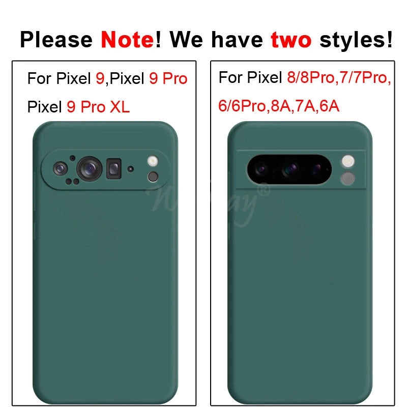 Liquid Silicone Soft TPU Case for Google Pixel 6–10 Pro XL